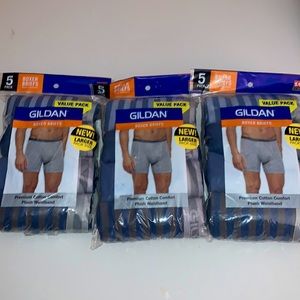 New Gildan men’s size small boxer briefs. bundle shown in 1st photo. Cotton